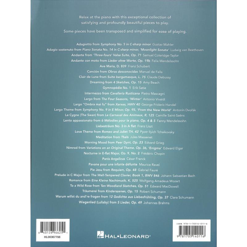 Peaceful classical piano solos