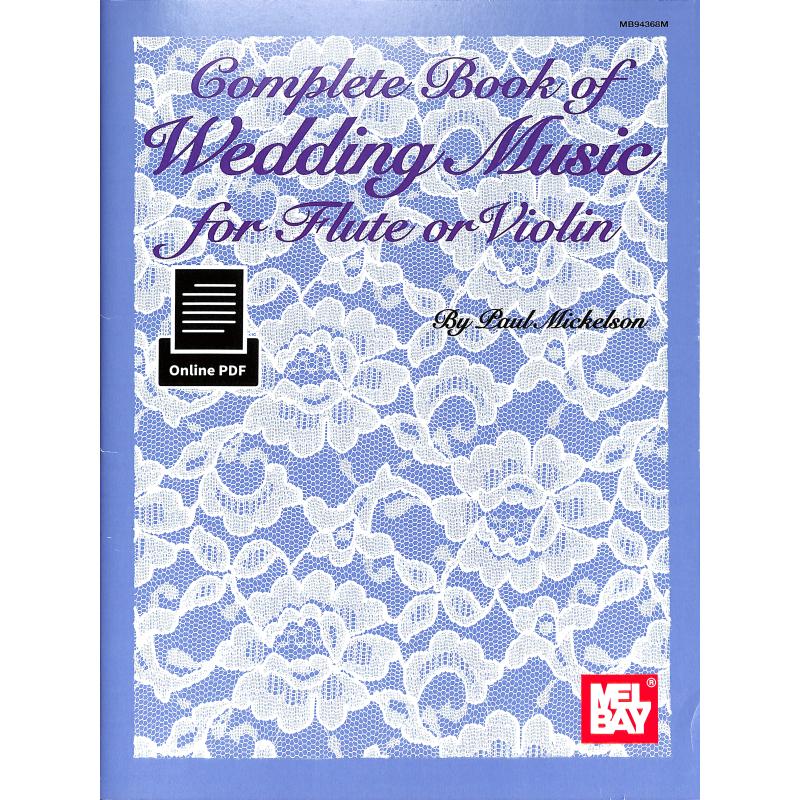 Complete book of wedding music