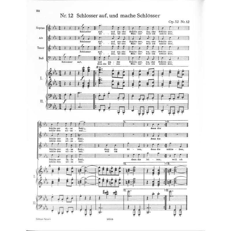 Liebeslieder op 52 + neue Liebeslieder op 65