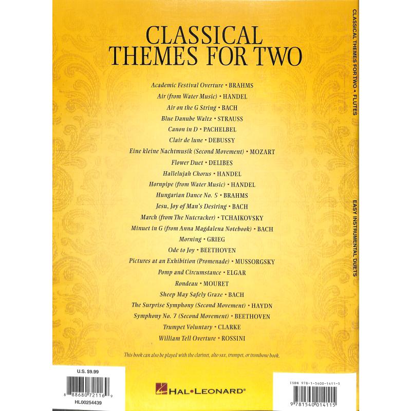 Classical themes for two