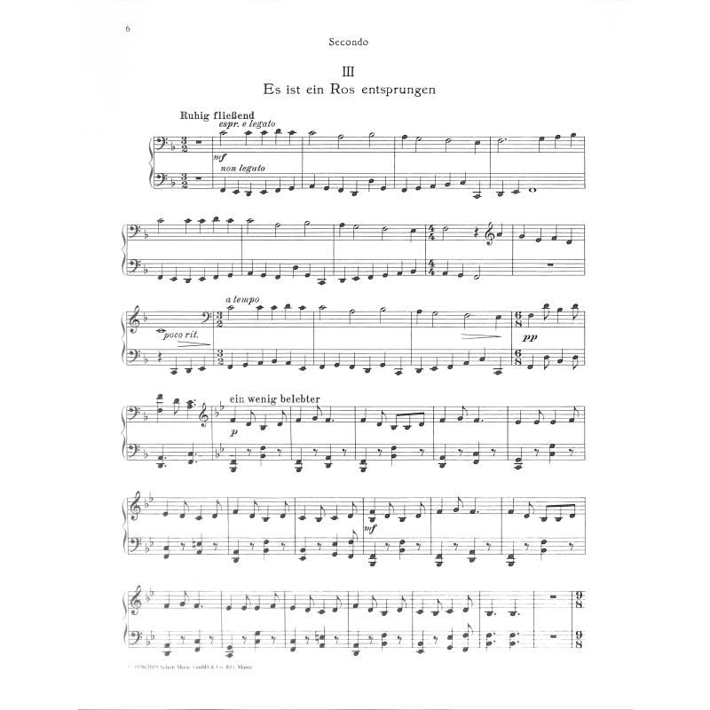 5 deutsche Weihnachtslieder op 18