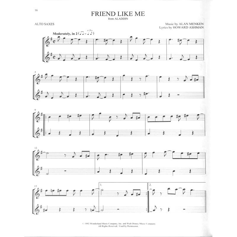 Disney Songs for two