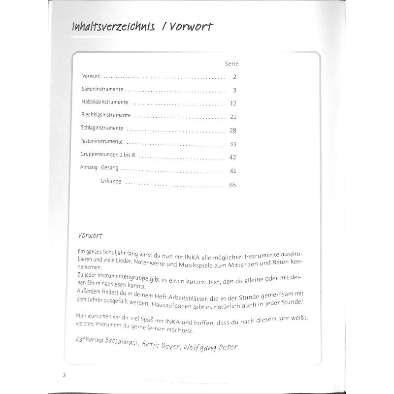 Inka - das Instrumentenkarussell