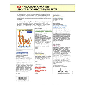 Leichte Blockflötenquartette von Hassler bis Bach