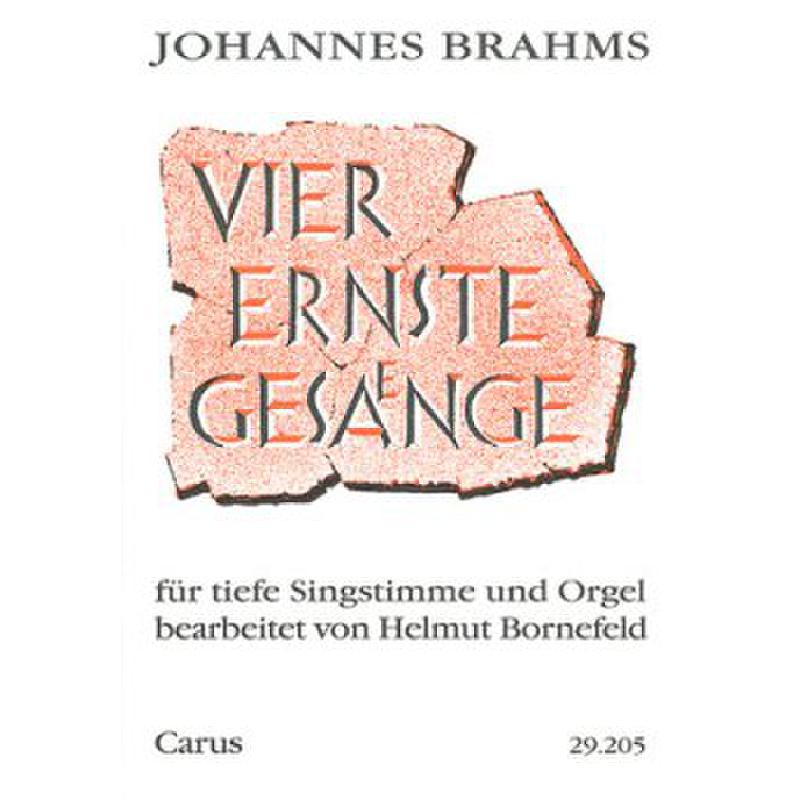 4 ernste Gesänge op 121