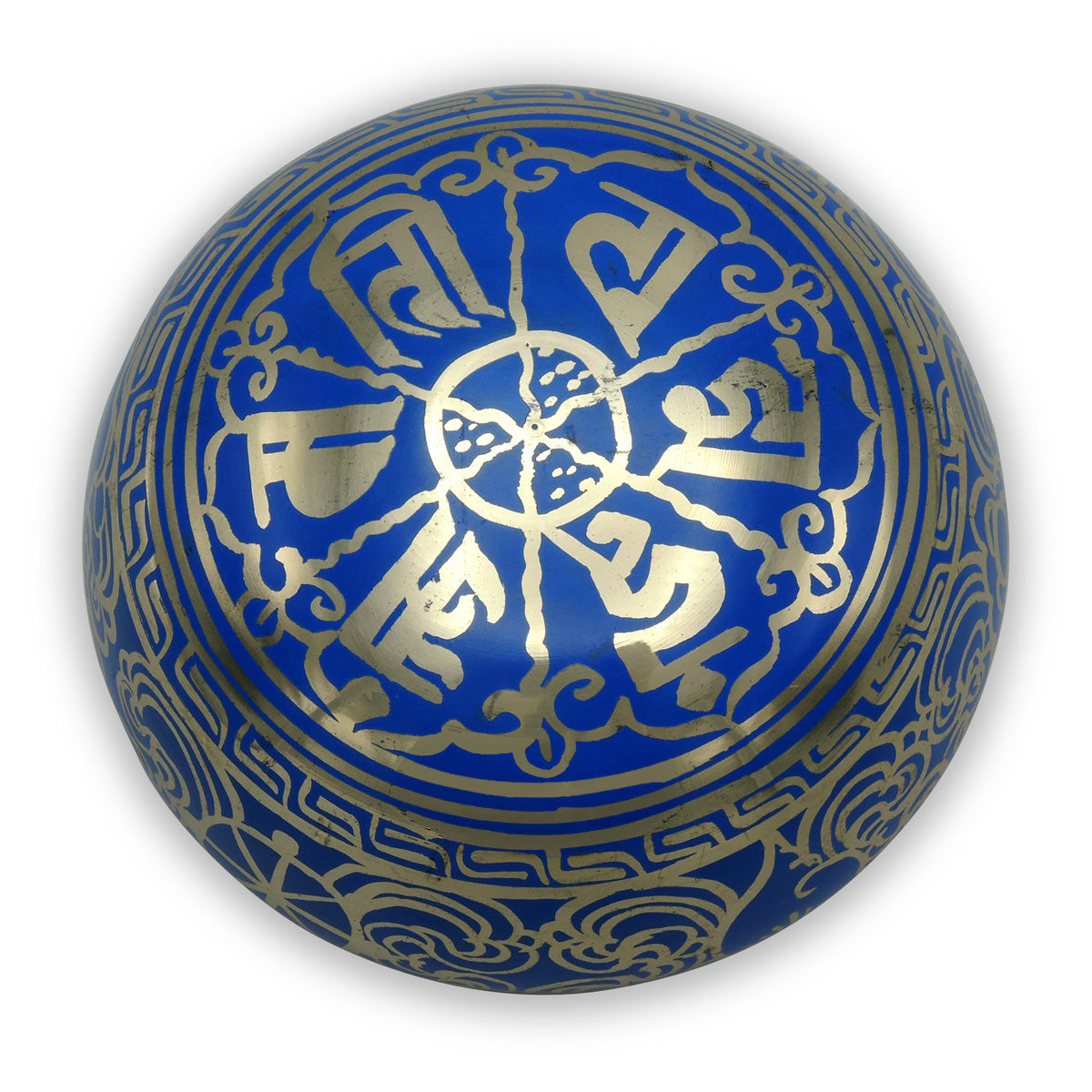 Klangschale Doppeldorje blau