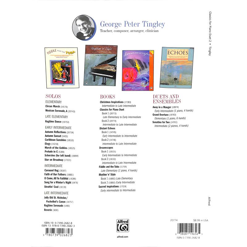 Classics for piano Duet 2