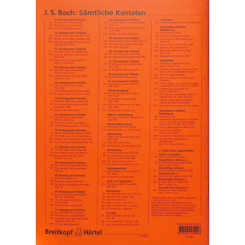 Kantate 68 also hat Gott die Welt geliebt BWV 68