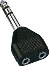 Y-Adapter 1x6,3mm - 2x3,5mm