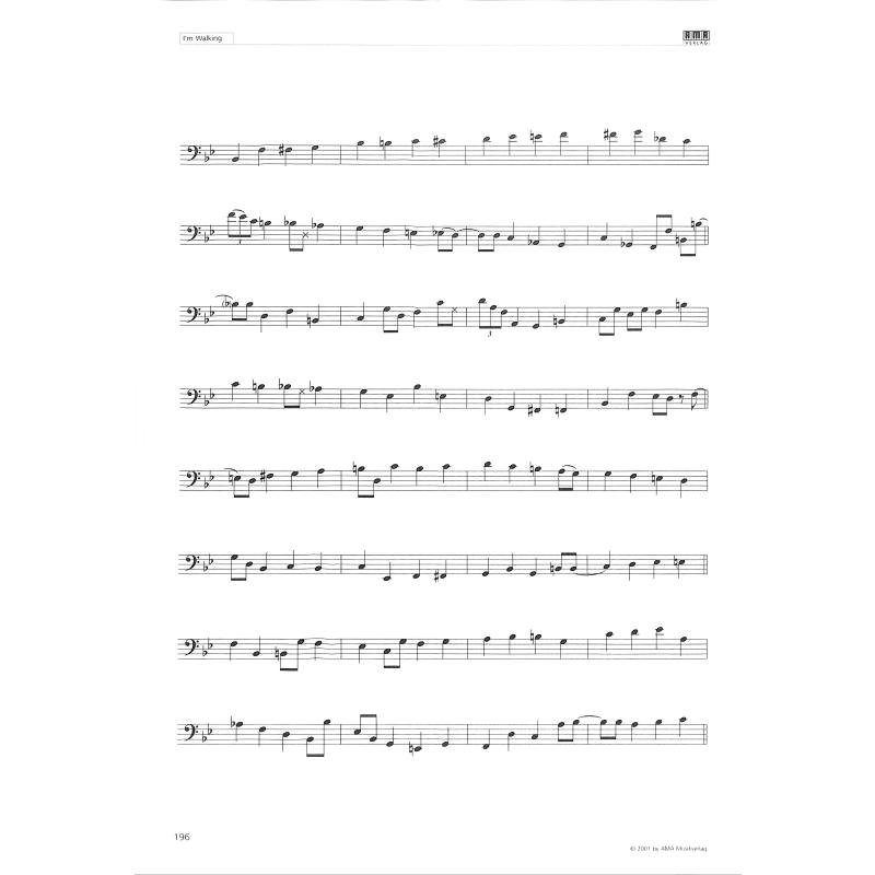 I'm walking - jazz bass