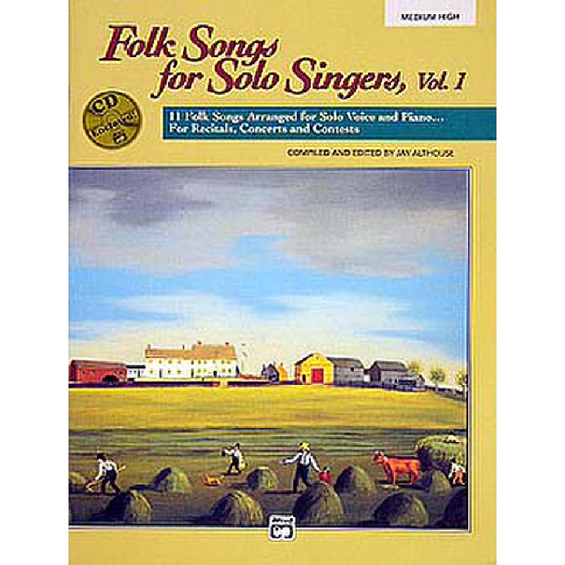 Folk songs for solo singers 1 medium high