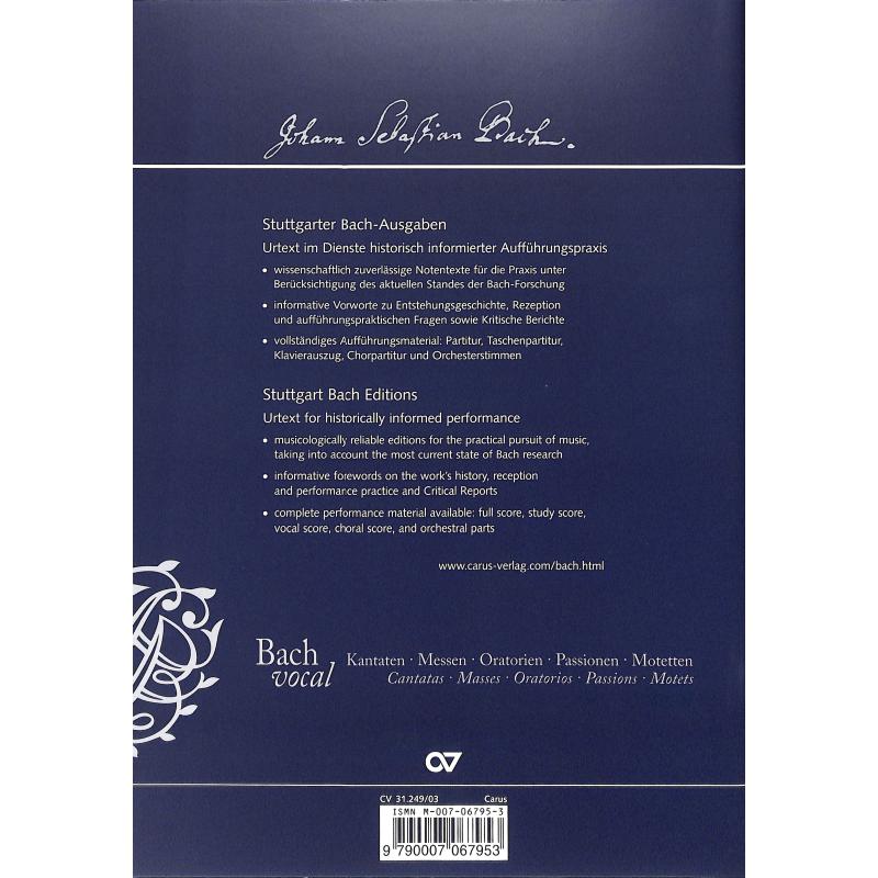 Oster Oratorium BWV 249