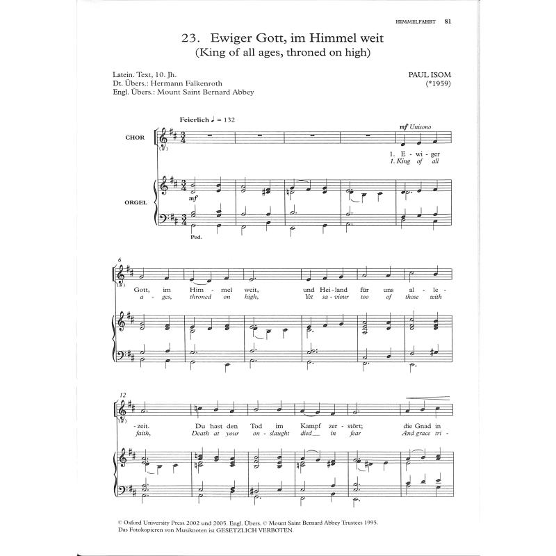 Glory to god - englische Chormusik aus 5 Jahrhunderten