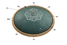 Octave Steel Tongue Drum 432Hz