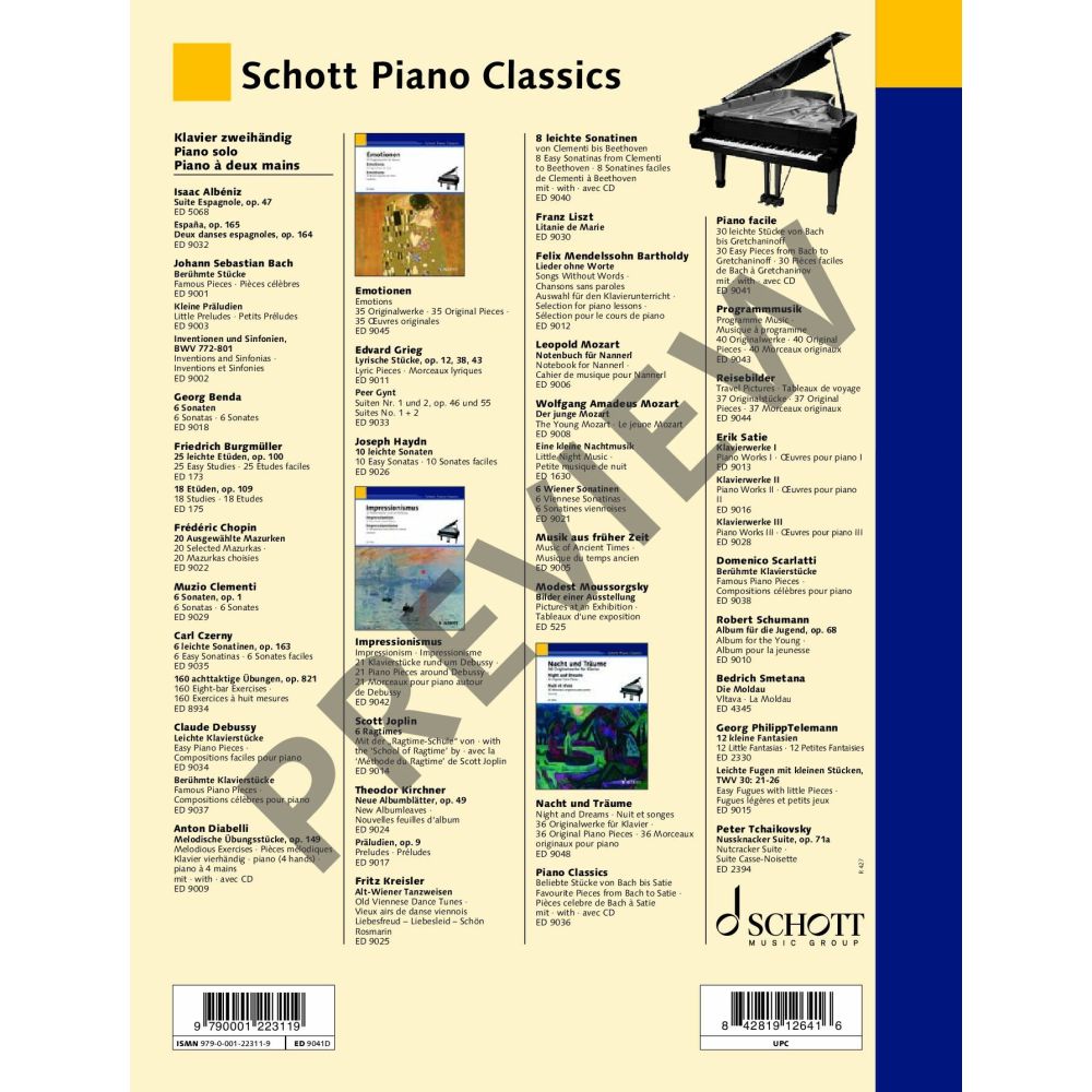 Piano facile | 30 leichte Klavierstücke von Bach bis Gretcha