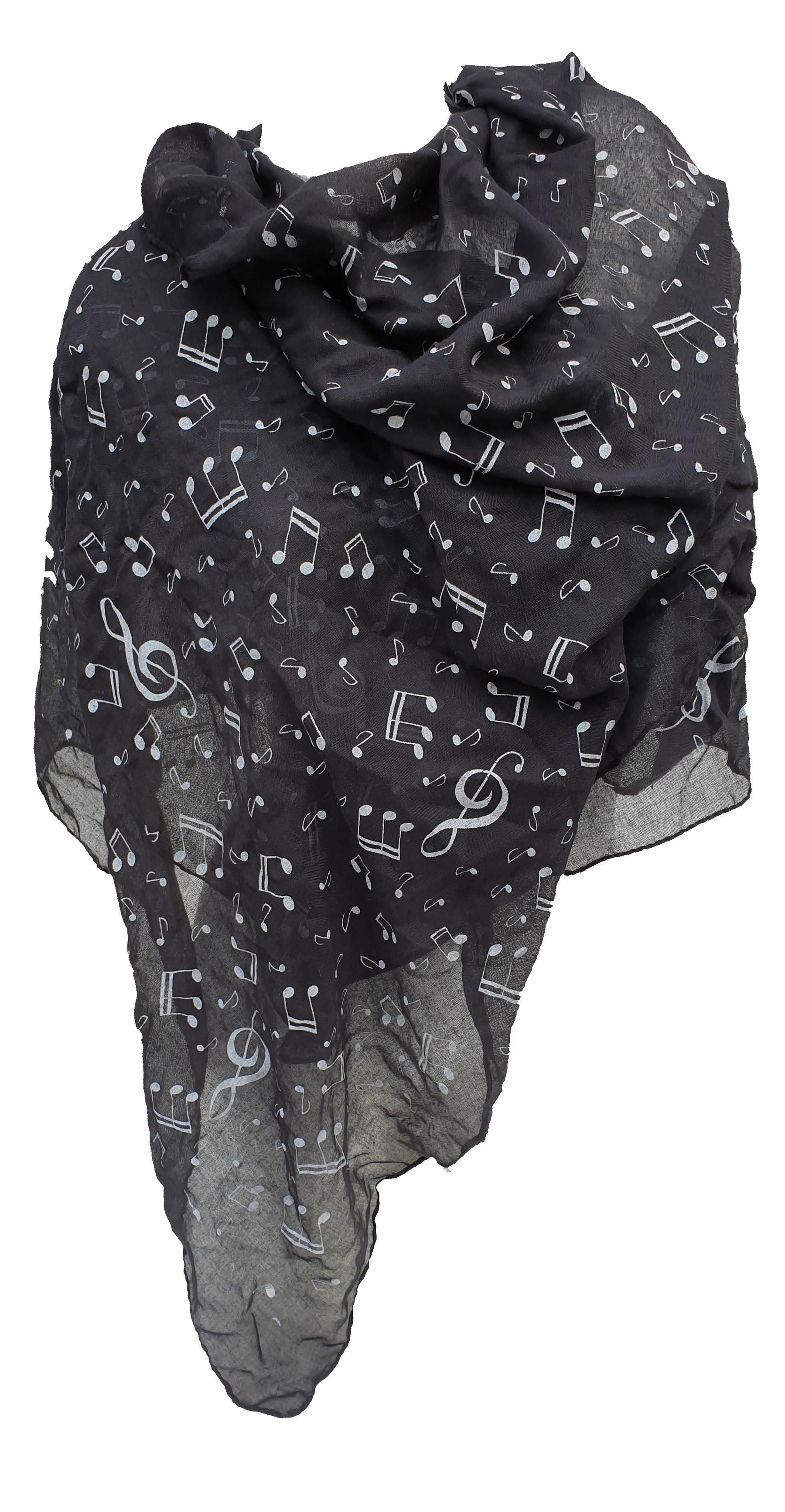 Schal NOTEN schwarz/weiß