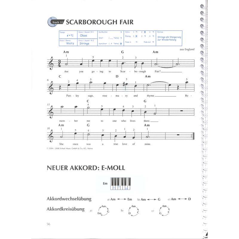 Keyboard spielen mein schönstes Hobby