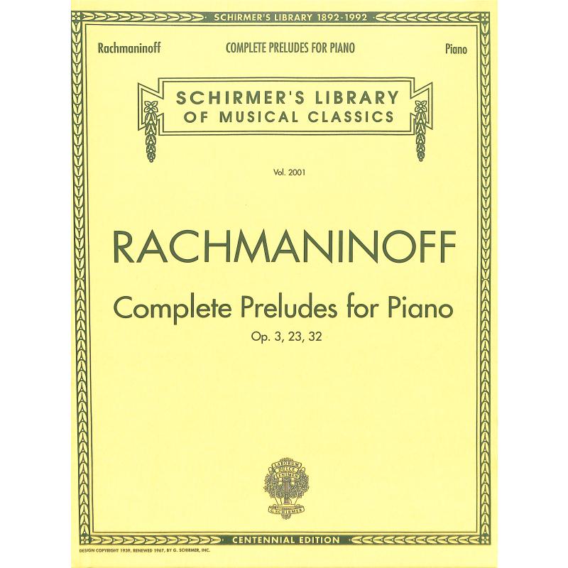 Complete Preludes for piano