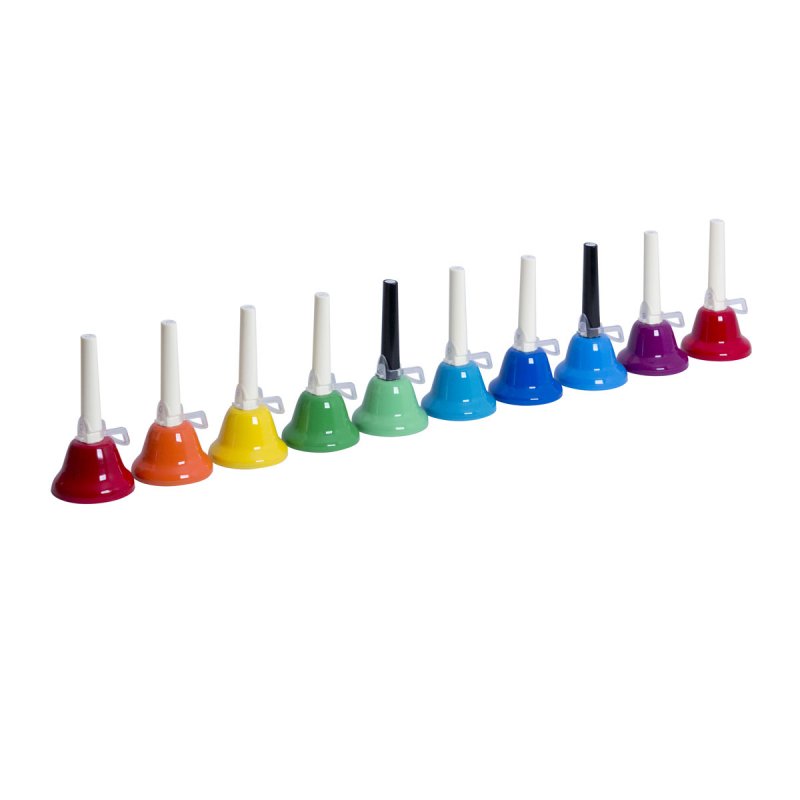 10 Handglocken inkl. Tasche