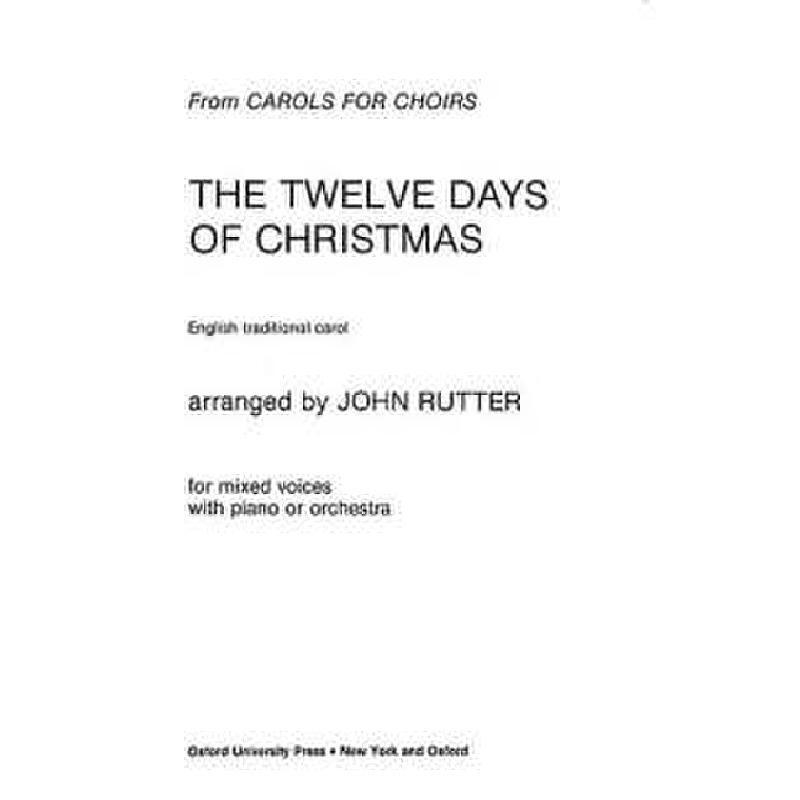 12 Christmas carols in 2 sets - Set 1