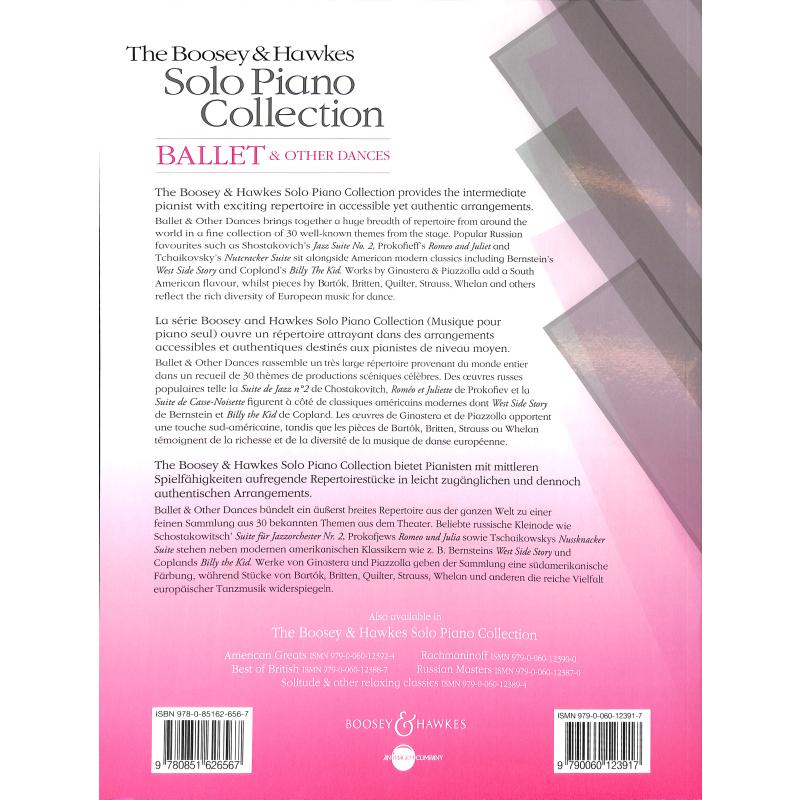 The Boosey + Hawkes solo piano collection - ballet + other d
