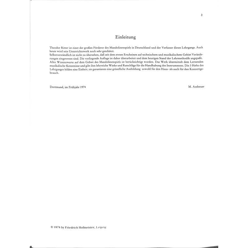 Mandolinenschule 1 - Neuausgabe