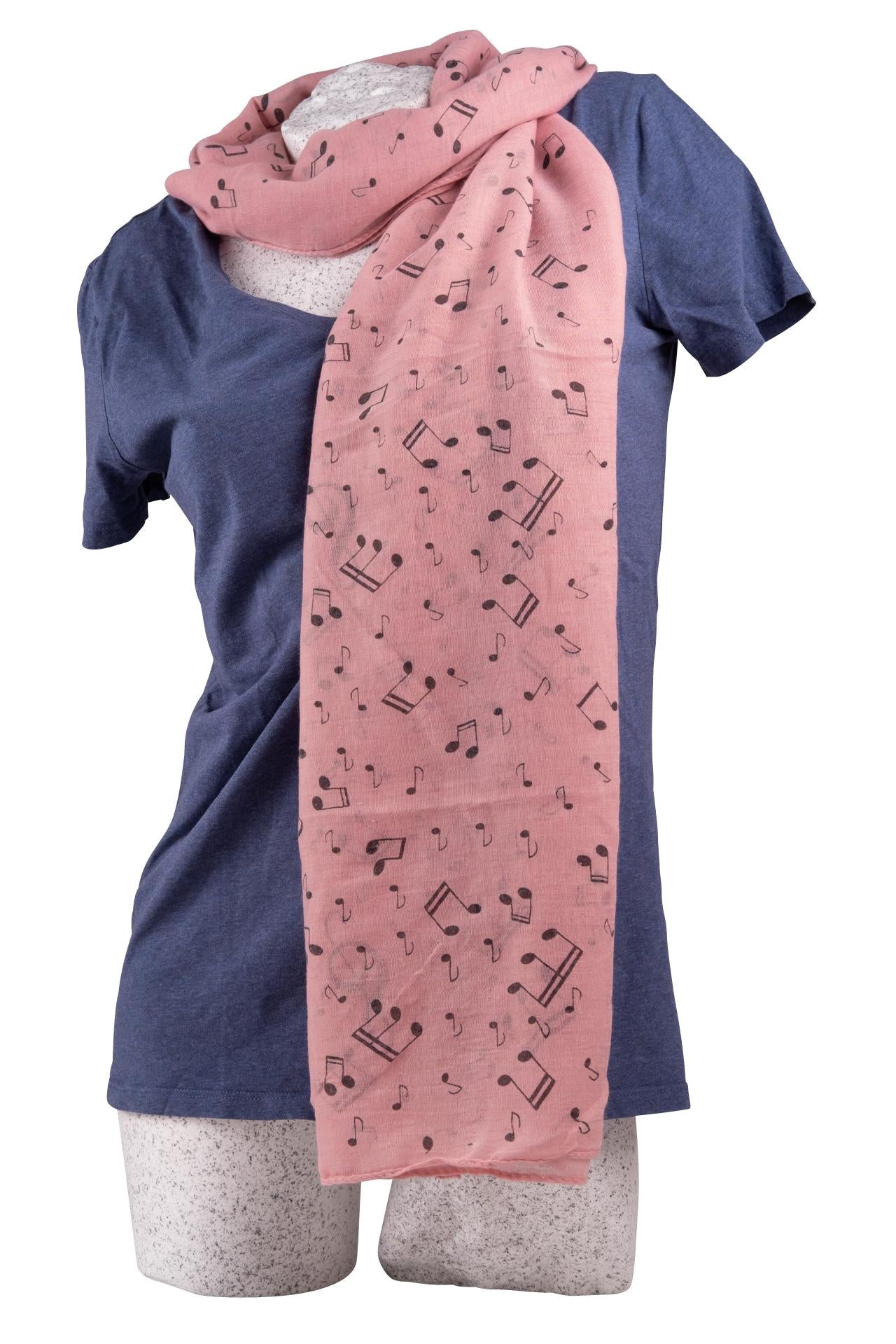 Schal NOTEN rosa