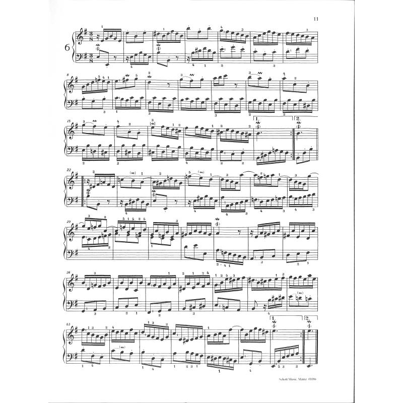 6 kleine Präludien (BWV 933 - 938)