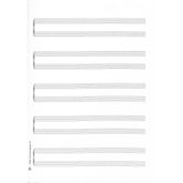 5 Bogen Notenpapier A4 hoch
